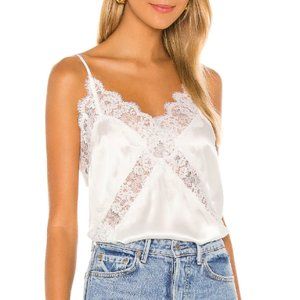 NWT Cami NYC Dane Silk and Lace Cami - White